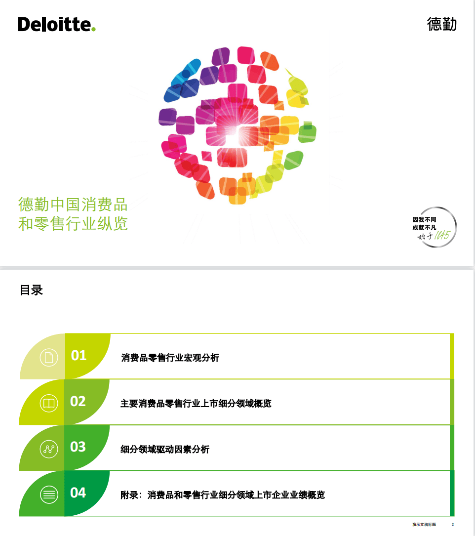 德勤消费品零售行业中国消费品和零售行业纵览